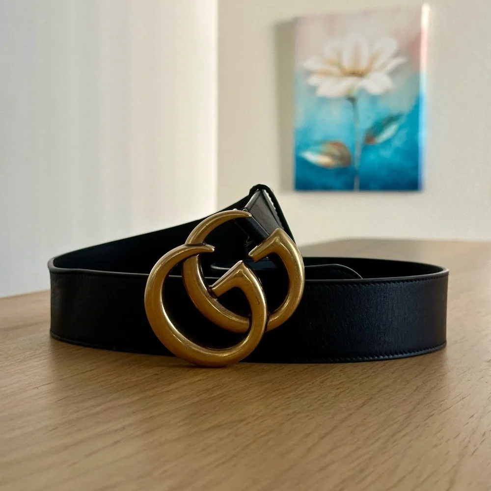 Gucci Big Logo Buckle Belt - Picture 2 of 9